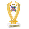 Mardi Gras Theme trophy.  Great trophy for your pageants, events, contests and more!   4506