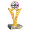 Mardi Gras Theme trophy.  Great trophy for your pageants, events, contests and more!   91546