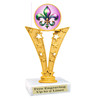Mardi Gras Theme trophy.  Great trophy for your pageants, events, contests and more!   91546