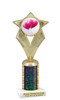 Valentine - Heart theme trophy.   Great trophy for your Valentine events, costume contests, pageants and more.  5086g