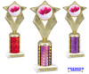 Valentine - Heart theme trophy.   Great trophy for your Valentine events, costume contests, pageants and more.  5086g