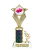 Valentine - Heart trophy that will be great for pageants, contests or the Sweetheart in your life.  Select trophy height and column color. With current year. Height starts at 10" tall - 5086g