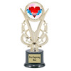 Valentine - Heart Theme trophy.  Great trophy for your pageants, events, contests and more!   h415