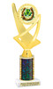 St Patrick's Day Theme trophy. Great trophy for your pageants, events, contests and more!  Choice of color and trophy height.  Ph107