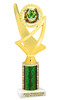 St Patrick's Day Theme trophy. Great trophy for your pageants, events, contests and more!  Choice of color and trophy height.  Ph107
