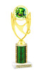 St Patrick's Day Theme trophy. Great trophy for your pageants, events, contests and more!  Choice of color and trophy height.  Ph28