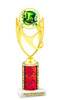 St Patrick's Day Theme trophy. Great trophy for your pageants, events, contests and more!  Choice of color and trophy height.  Ph28