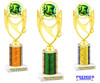 St Patrick's Day Theme trophy. Great trophy for your pageants, events, contests and more!  Choice of color and trophy height.  Ph28