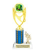 St Patrick's Day trophy that will be great for pageants, contests or the Leprechaun in your life.  Select trophy height and column color. With current year. Height starts at 10" tall - ph28