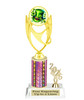 St Patrick's Day trophy that will be great for pageants, contests or the Leprechaun in your life.  Select trophy height and column color. With current year. Height starts at 10" tall - ph28