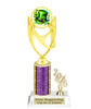 St Patrick's Day trophy that will be great for pageants, contests or the Leprechaun in your life.  Select trophy height and column color. With current year. Height starts at 10" tall - ph28
