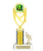St Patrick's Day trophy that will be great for pageants, contests or the Leprechaun in your life.  Select trophy height and column color. With current year. Height starts at 10" tall - ph28