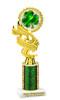St Patrick's Day Theme trophy. Great trophy for your pageants, events, contests and more!  Choice of color and trophy height.  Ph40