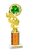 St Patrick's Day Theme trophy. Great trophy for your pageants, events, contests and more!  Choice of color and trophy height.  Ph40