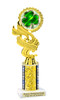 St Patrick's Day Theme trophy. Great trophy for your pageants, events, contests and more!  Choice of color and trophy height.  Ph40
