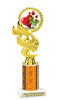 Valentine - Heart theme trophy.   Great trophy for your Valentine events, costume contests, pageants and more. ph40-2