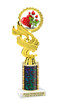 Valentine - Heart theme trophy.   Great trophy for your Valentine events, costume contests, pageants and more. ph40-2
