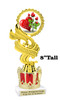 Valentine - Heart Theme trophy with crown riser. Great trophy for your pageants, events, contests and more! ph40