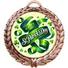 St Patrick's Day theme Medal. Festive medals for your St Patrick's Day themed pageants, contests, Parades and more.  Choice of medal finish.  md52