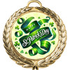 St Patrick's Day theme Medal. Festive medals for your St Patrick's Day themed pageants, contests, Parades and more.  Choice of medal finish.  md52