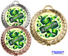 St Patrick's Day theme Medal. Festive medals for your St Patrick's Day themed pageants, contests, Parades and more.  Choice of medal finish.  md52
