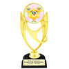 Adorable trophy for Easter Egg Hunts, Egg decorating contests, Easter pageants and more.  6" to 8" tall with choice of base