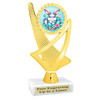 Adorable trophy for Easter Egg Hunts, Egg decorating contests, Easter pageants and more.  6" to 8" tall with choice of base. Ph107