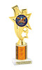 Patriotic theme trophy for your patriotic pageants, 4th of July events, contests, and more!  Choice of color and trophy height.  ph81