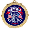 Patriotic-USA medal available in gold, silver or bronze. Great for your patriotic events, Patriotic themed pageants, 4th of July cookout events and more.  