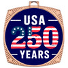 Patriotic-USA medal available in gold, silver or bronze. Great for your patriotic events, Patriotic themed pageants, 4th of July cookout events and more.  