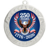 Patriotic-USA medal available in gold, silver or bronze. Great for your patriotic events, Patriotic themed pageants, 4th of July cookout events and more.  