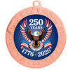 Patriotic-USA medal available in gold, silver or bronze. Great for your patriotic events, Patriotic themed pageants, 4th of July cookout events and more.  