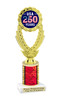 Patriotic theme trophy for your patriotic pageants, 4th of July events, contests, and more!  Choice of color and trophy height.  ph48