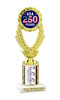 Patriotic theme trophy for your patriotic pageants, 4th of July events, contests, and more!  Choice of color and trophy height.  ph48