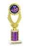 Patriotic theme trophy for your patriotic pageants, 4th of July events, contests, and more!  Choice of color and trophy height.  ph48