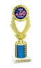 Patriotic theme trophy for your patriotic pageants, 4th of July events, contests, and more!  Choice of color and trophy height.  ph48