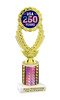 Patriotic theme trophy for your patriotic pageants, 4th of July events, contests, and more!  Choice of color and trophy height.  ph48