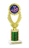 Patriotic theme trophy for your patriotic pageants, 4th of July events, contests, and more!  Choice of color and trophy height.  ph48
