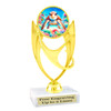Sea Turtle trophy that will be a great award for your themed pageants, summer events, Under The Sea pageants, contests and more.  6" to 8" tall. 