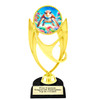 Sea Turtle trophy that will be a great award for your themed pageants, summer events, Under The Sea pageants, contests and more.  6" to 8" tall. 