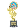 Sea Turtle trophy that will be a great award for your themed pageants, summer events, Under The Sea pageants, contests and more.  6" to 8" tall. 