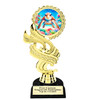 Sea Turtle trophy that will be a great award for your themed pageants, summer events, Under The Sea pageants, contests and more.  6" to 8" tall. 