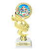 Sea Turtle trophy that will be a great award for your themed pageants, summer events, Under The Sea pageants, contests and more.  6" to 8" tall. 