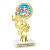 Sea Turtle trophy that will be a great award for your themed pageants, summer events, Under The Sea pageants, contests and more.  6" to 8" tall. 