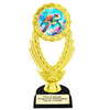Sea Turtle trophy that will be a great award for your themed pageants, summer events, Under The Sea pageants, contests and more.  6" to 8" tall. 