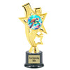 Sea Turtle trophy that will be a great award for your themed pageants, summer events, Under The Sea pageants, contests and more.  6" to 8" tall. 