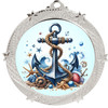 Nautical theme medal with choice of gold, silver or bronze finish.  Great for summer pageants and events. Free neck ribbon and engraved disc on back.  