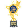 Patriotic theme trophy. Great for 4th of July events, 250 Anniversary events and more! 6" to 8" tall with choice of base.  