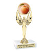 Peach trophy. 6" - 8" tall.  Great for your Peach Festival events,  baking, cookies, dessert competitions, pie eating contest and more. 