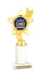 Glitter Patriotic theme trophy for your patriotic pageants, 4th of July events, contests, and more!  Choice of color and trophy height. 